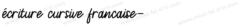 écriture cursive francaise字体转换